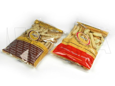 Conditionnement de croutons en sachet sur une ensacheuse verticale (VFFS)