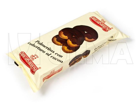 Emballage flow pack (hffs) de gâteaux au chocolat en barquette