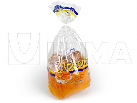 Conditionnement de madeleines en sachet à fond plat avec fermeture à clip