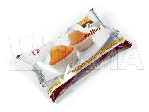 Emballage de muffins en flow pack (hffs) sous atmosphère modifiée (MAP)