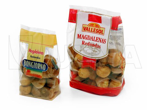 Emballage de muffins en sachet sur une ensacheuse verticale (VFFS)