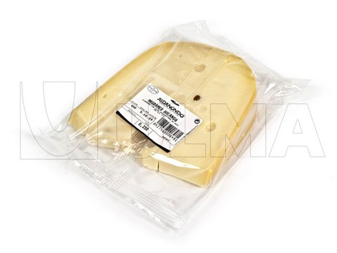Conditionnement de portions de fromage en Flow Pack (hffs) sous atmosphère modifiée (MAP).