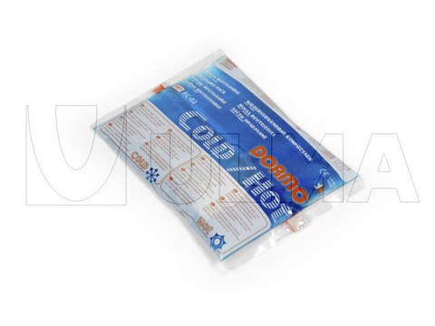 Conditionnement vertical de sachets de crèmes, gels et huiles sous film laminé.