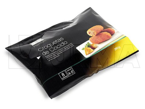 Conditionnement de croquettes congelées sur une ensacheuse verticale (VFFS)