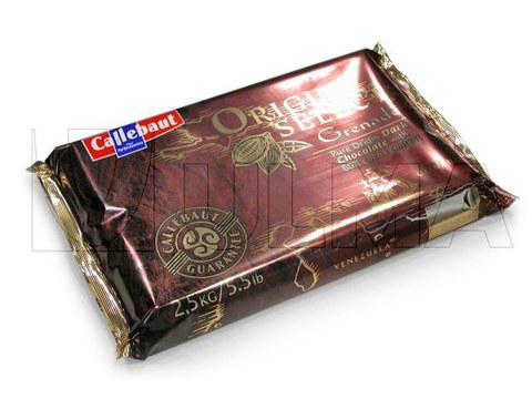 Conditionnement de tablettes de chocolat (5kg) en flow pack (HFFS)