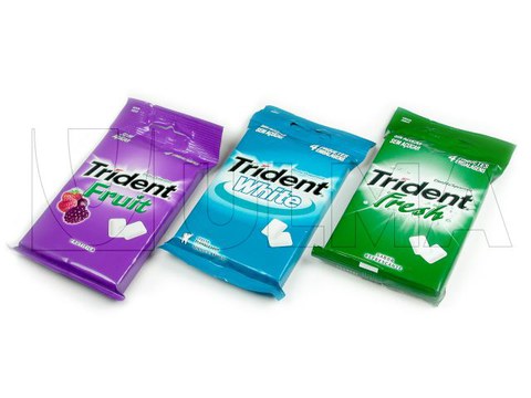 Conditionnement Flow Pack de Chewing gum.
