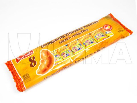 Croissants au chocolat conditionnés en flow-pack (hffs)