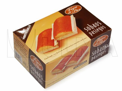 Emballage de gâteaux avec film rétractable