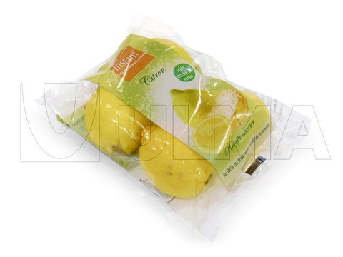 Conditionnement Flow Pack de lots de Citrons sans barquette.
