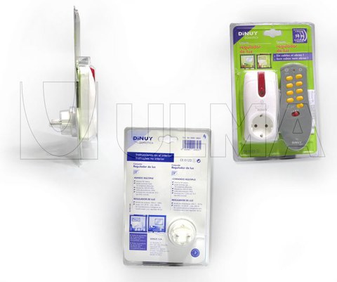 Movement detector, remote control, domotic packaging in double blister packages.
