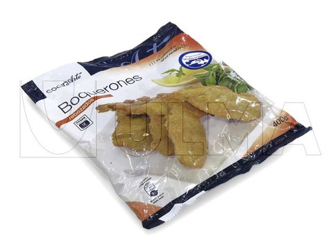 Anchois panés conditionnés sur une ensacheuse verticale (vffs)