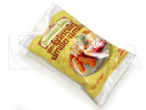 Conditionnement de mini roulés surgelés sur une ensacheuse verticale (vffs)