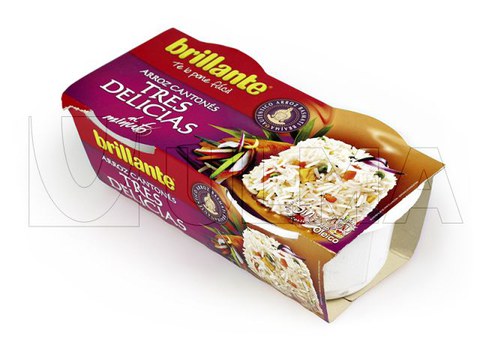 Conditionnement de délices de riz en barquette operculée sous atmosphère modifiée (MAP)