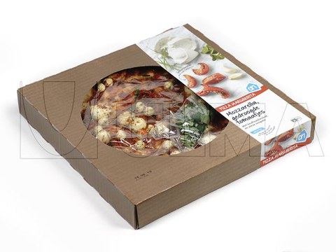 Conditionnement de pizza surgelée en flow pack (hffs) sous atmosphère modifiée (MAP)