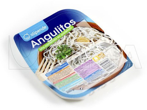 Conditionnement de succédané de civelles (gulas) en thermoformage avec film rigide