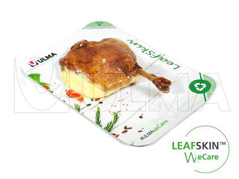 Emballage de confit de canard en  barquette LeafSkin(TM) : une solution durable
