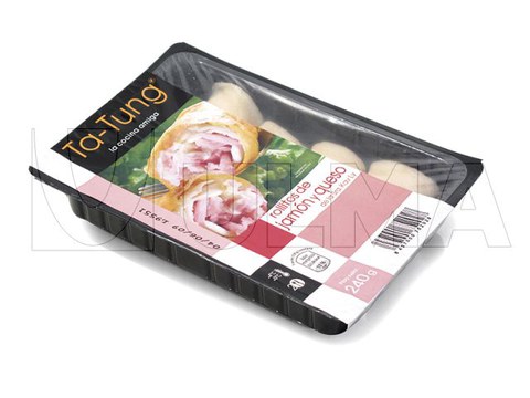 Hamkaasrolletjes MAP verpakt met thermoformer