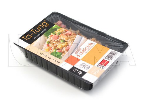 Rijst 'three delights' MAP verpakt met thermoformer