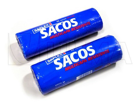 Afvalzakken rollen verpakt op flow pack machine (hffs)