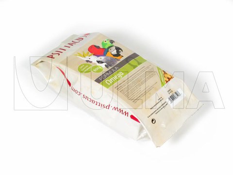 Vogelzaad verticaal verpakt met een platte bodem met lengteseal