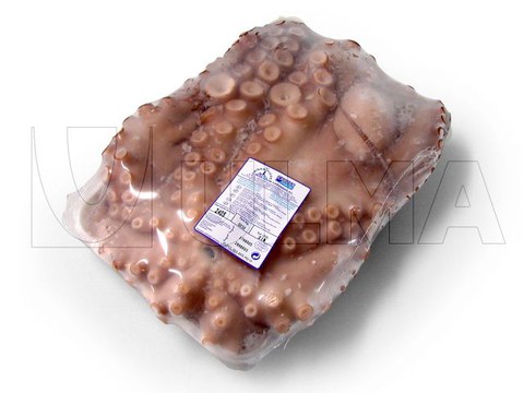 Octopus verpakt op flow pack machine (hffs)