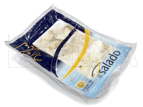 Vis verpakt in flexibele folie met thermoformer