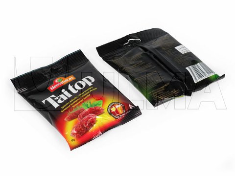 Cocktail worstjes verpakt in VFFS machine