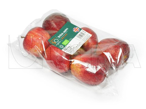 Appels verpakt zonder tray met flowpacker (hffs)