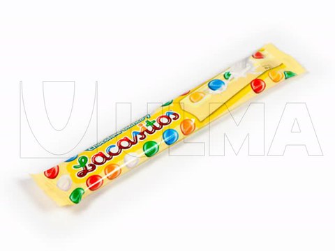 Chocoladereep verpakt met flowpacker