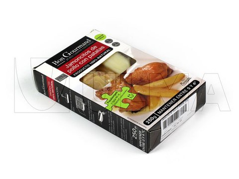 Geroosterde kip vacuüm verpakt met thermoformer