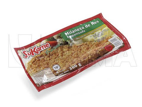 Schnitzel vacuüm verpakt met thermoformer