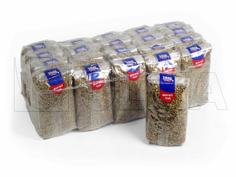 Bundelverpakking van pitten in een lage dichtheid polyethylene krimpfolie