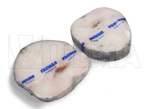 Bevroren visstukken verpakt met flowpacker