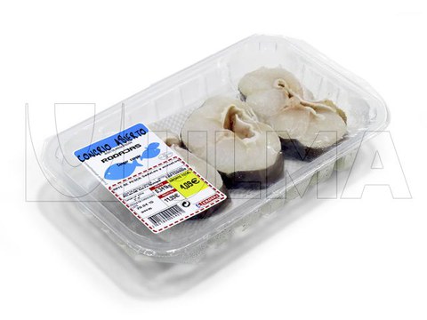 Verse zeevrucht verpakt met traysealer