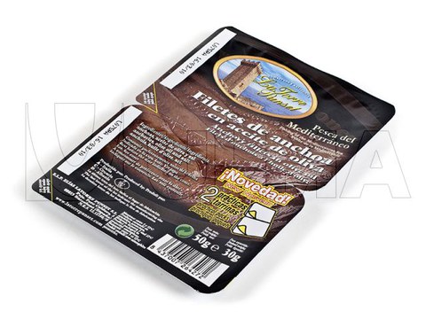 Ansjovis in olie in dubbelverpakking vanuit thermoformer